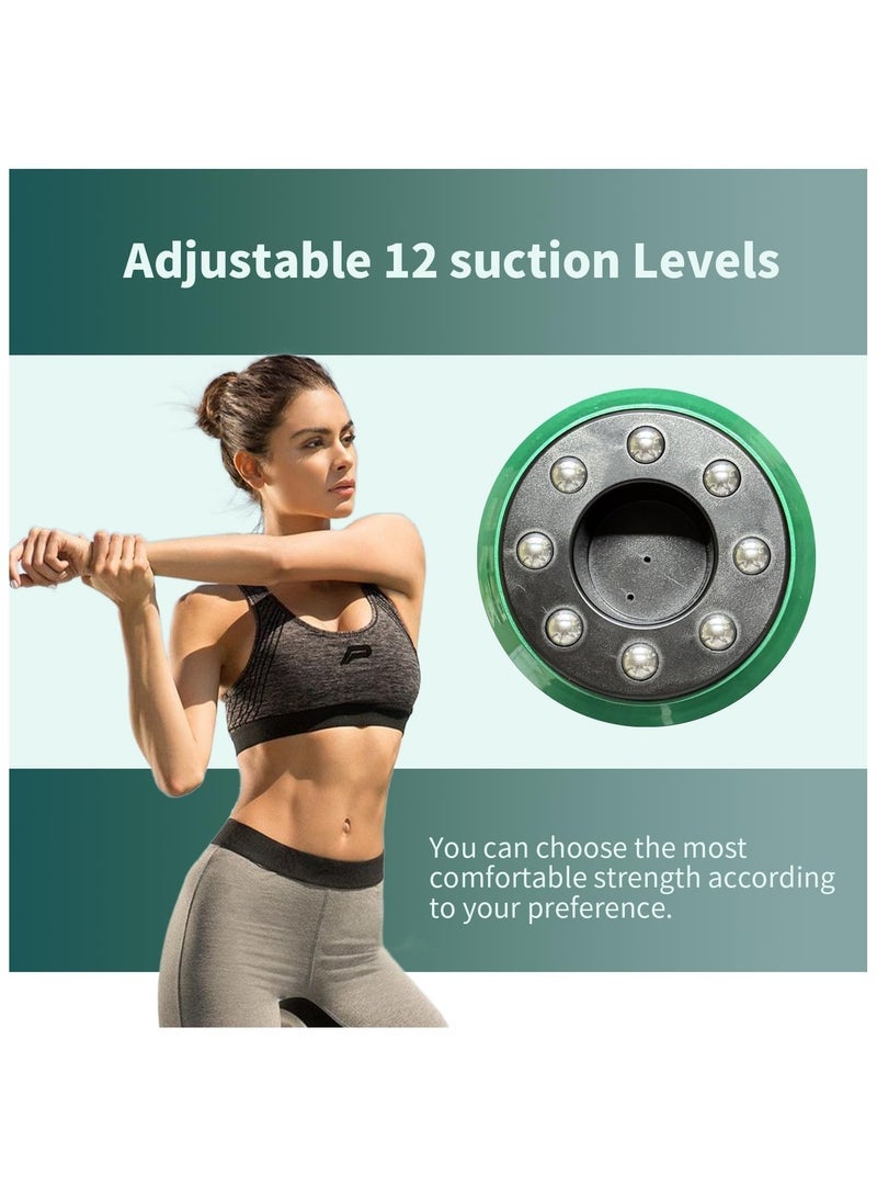 general Handheld Cellulite Massager, Stomach Fat Massager, New Intelligentn Egative Pressure Cupping Massage Instrument, Cordless Rechargeable Vibrating Massager Body Shaping Machine for Arms, Legs, Back Used at Home with 12 Suction Modes - Image 2